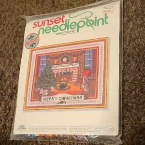 Sunset Needlepoint "Christmas Eve" Needlepoint Kit - Multicolor